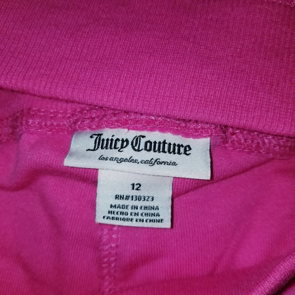 SOLD. Girls Juicy Cotoure hot pink velvet - Picture 6 of 7